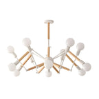 Modern Multi-Light Metal Adjustable Downrod Sputnik Chandelier