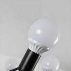 Modern Multi-Light Metal Adjustable Downrod Sputnik Chandelier