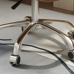 Modern Leather Upholstered Swivel Office Chair
