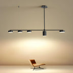 Modern Adjustable Black Linear Kitchen Island Light