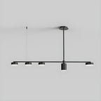 Modern Adjustable Black Linear Kitchen Island Light