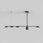 Modern Adjustable Black Linear Kitchen Island Light