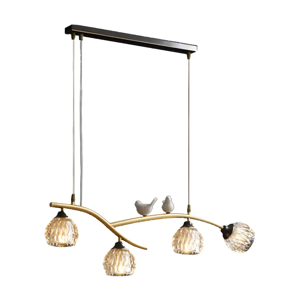 Modern Crystal Decorative Birds Pendant Light