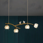 Modern Crystal Decorative Birds Pendant Light