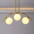 Trendy Modern Gold Arc Multi-Light Island Pendant