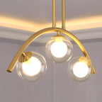 Trendy Modern Gold Arc Multi-Light Island Pendant