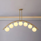 Trendy Modern Gold Arc Multi-Light Island Pendant