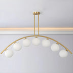 Trendy Modern Gold Arc Multi-Light Island Pendant