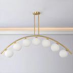 Trendy Modern Gold Arc Multi-Light Island Pendant