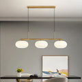 Contemporary Frosted Glass Globe Island Pendant Light