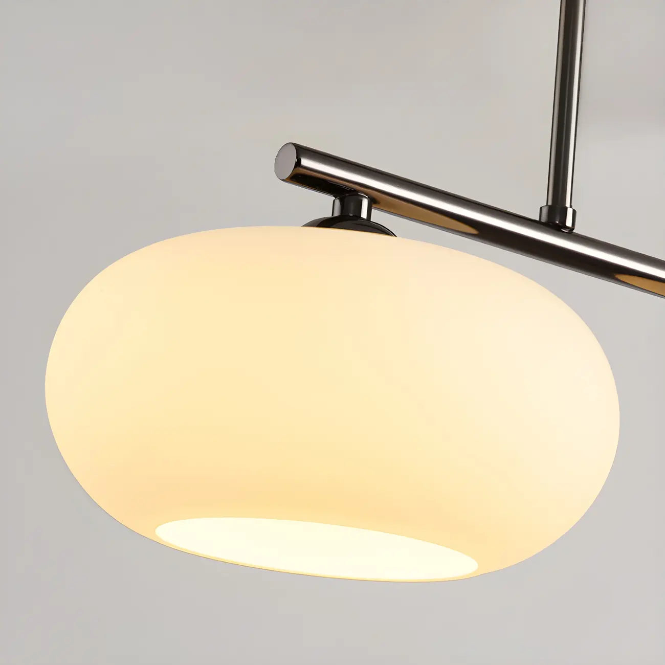 Contemporary Frosted Glass Globe Island Pendant Light