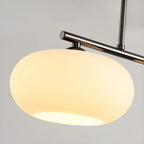 Contemporary Frosted Glass Globe Island Pendant Light