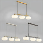 Contemporary Frosted Glass Globe Island Pendant Light