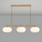 Contemporary Frosted Glass Globe Island Pendant Light