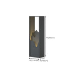 Vertical Geometric Mountain Outline Post Cap Light
