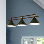 Rustic Metal 3-Light Pendant Light for Game Room