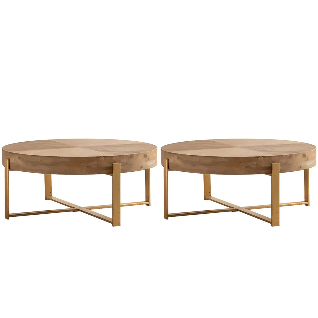 Rustic Square Distressed Wood Side Table with Open Storage