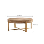 Rustic Square Distressed Wood Side Table with Open Storage
