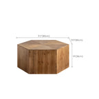 Rustic Square Distressed Wood Side Table with Open Storage