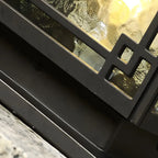 Oriental Traditional Black Solar Outdoor Post Lights
