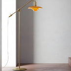 Standing Gold Floor Lamp with Balance Arm for Living Space
