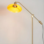Standing Gold Floor Lamp with Balance Arm for Living Space
