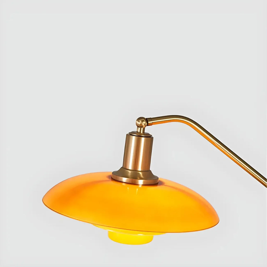Standing Gold Floor Lamp with Balance Arm for Living Space