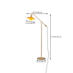 Standing Gold Floor Lamp with Balance Arm for Living Space