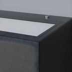 Modern Metal Black Rectangle Outdoor Wall Light