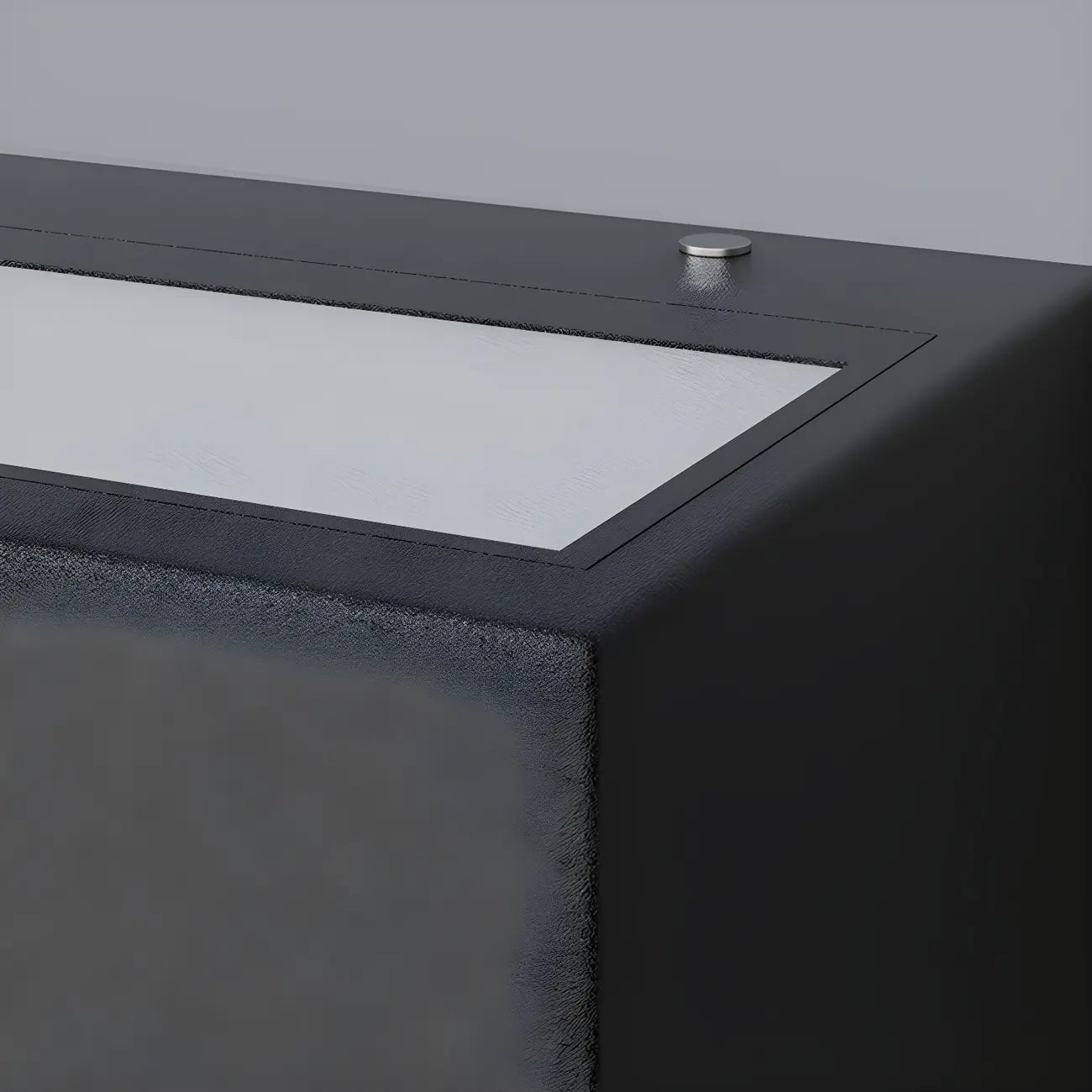 Modern Metal Black Rectangle Outdoor Wall Light