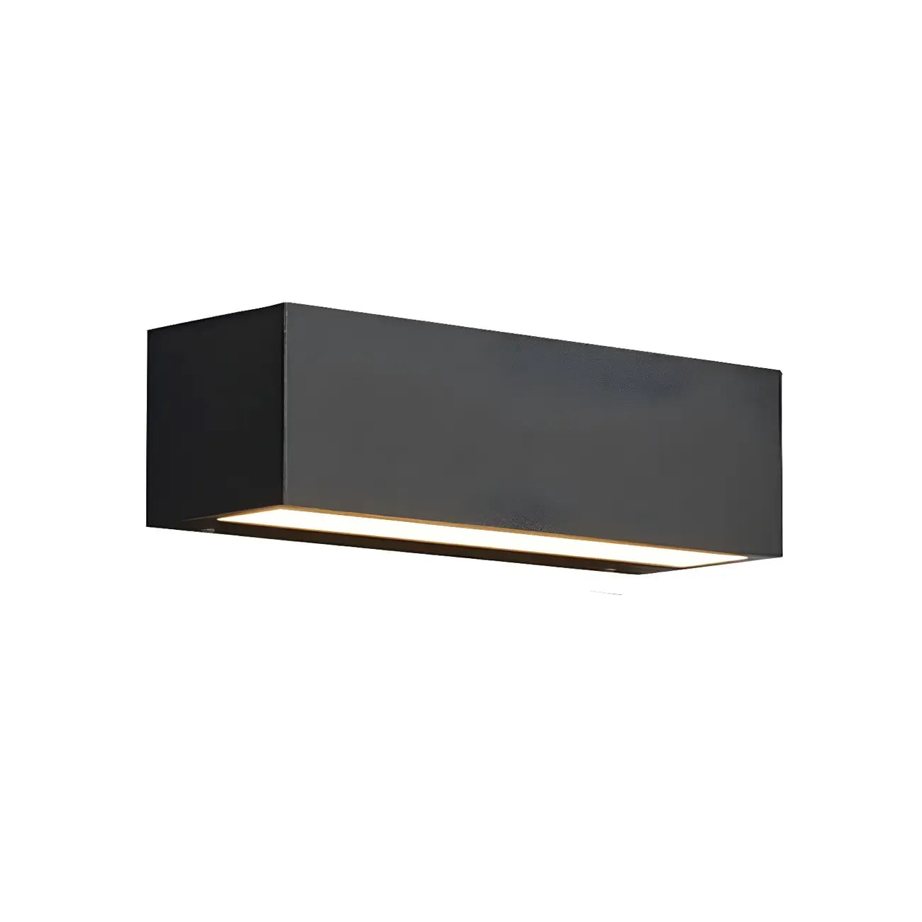 Modern Metal Black Rectangle Outdoor Wall Light