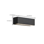 Modern Metal Black Rectangle Outdoor Wall Light