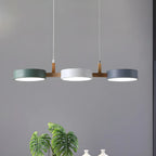 Nordic Island Pendant Lights with 3-Light & Wooden Arm