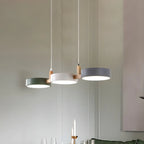 Nordic Island Pendant Lights with 3-Light & Wooden Arm