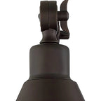 Vintage Metal Black Swing Arm Cone Shade Wall Light