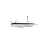 Elegant Black Hanging Wine Rack with Glass Holder