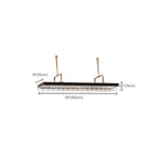 Elegant Black Hanging Wine Rack with Glass Holder