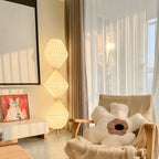 Unique Fabric Plug-In Lights Floor Lamp for Living Spaces
