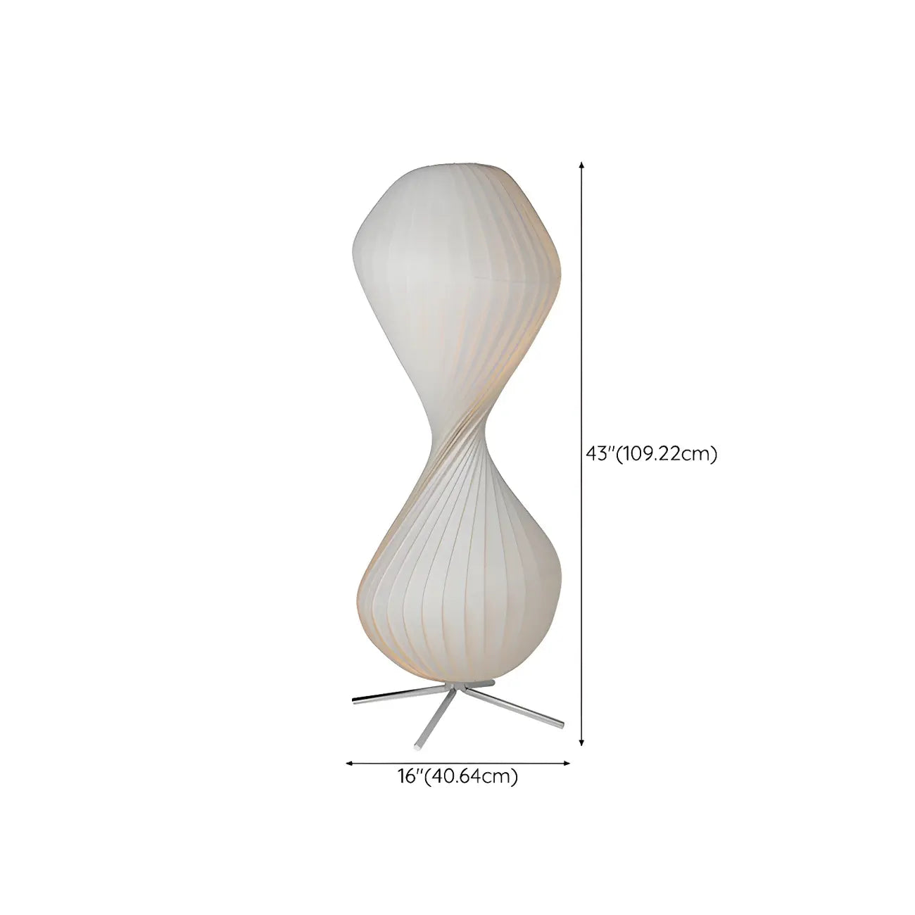 Unique Fabric Plug-In Lights Floor Lamp for Living Spaces