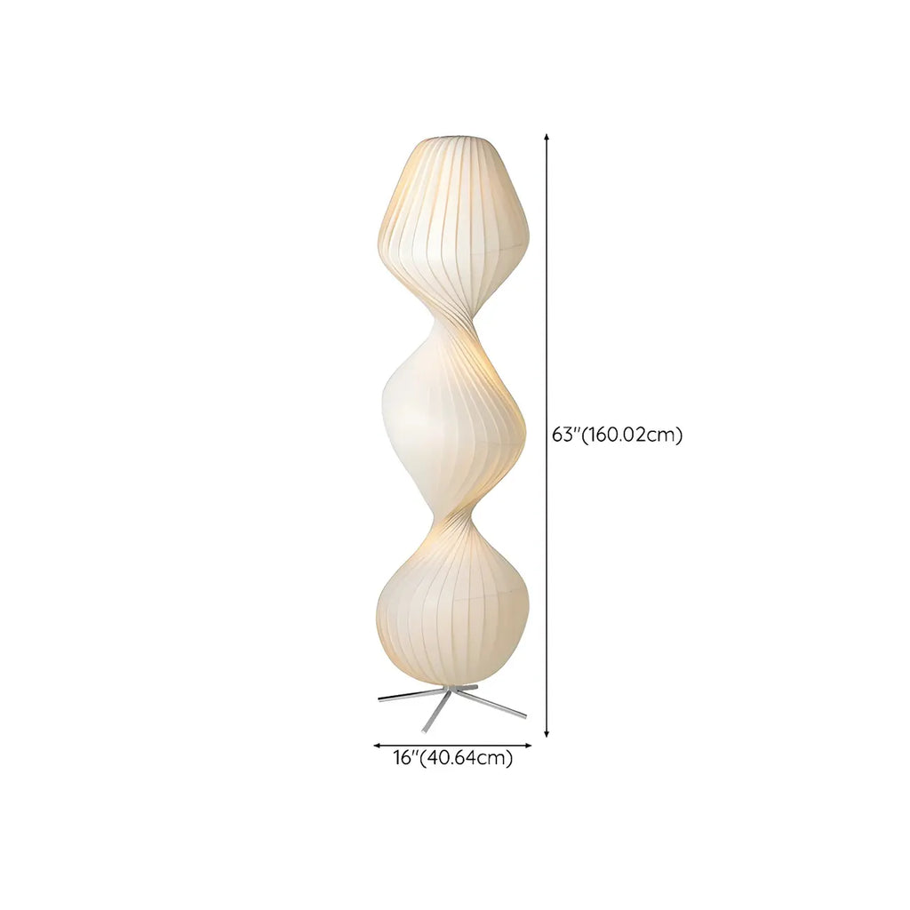 Unique Fabric Plug-In Lights Floor Lamp for Living Spaces