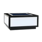 Simple Flat Solar Cubic Outdoor Post Lights