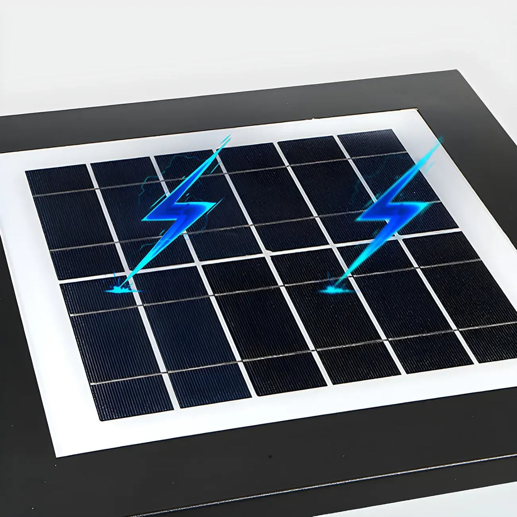 Simple Flat Solar Cubic Outdoor Post Lights