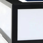 Simple Flat Solar Cubic Outdoor Post Lights