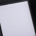Minimalist Metal Black Square Outdoor Post Cap Light