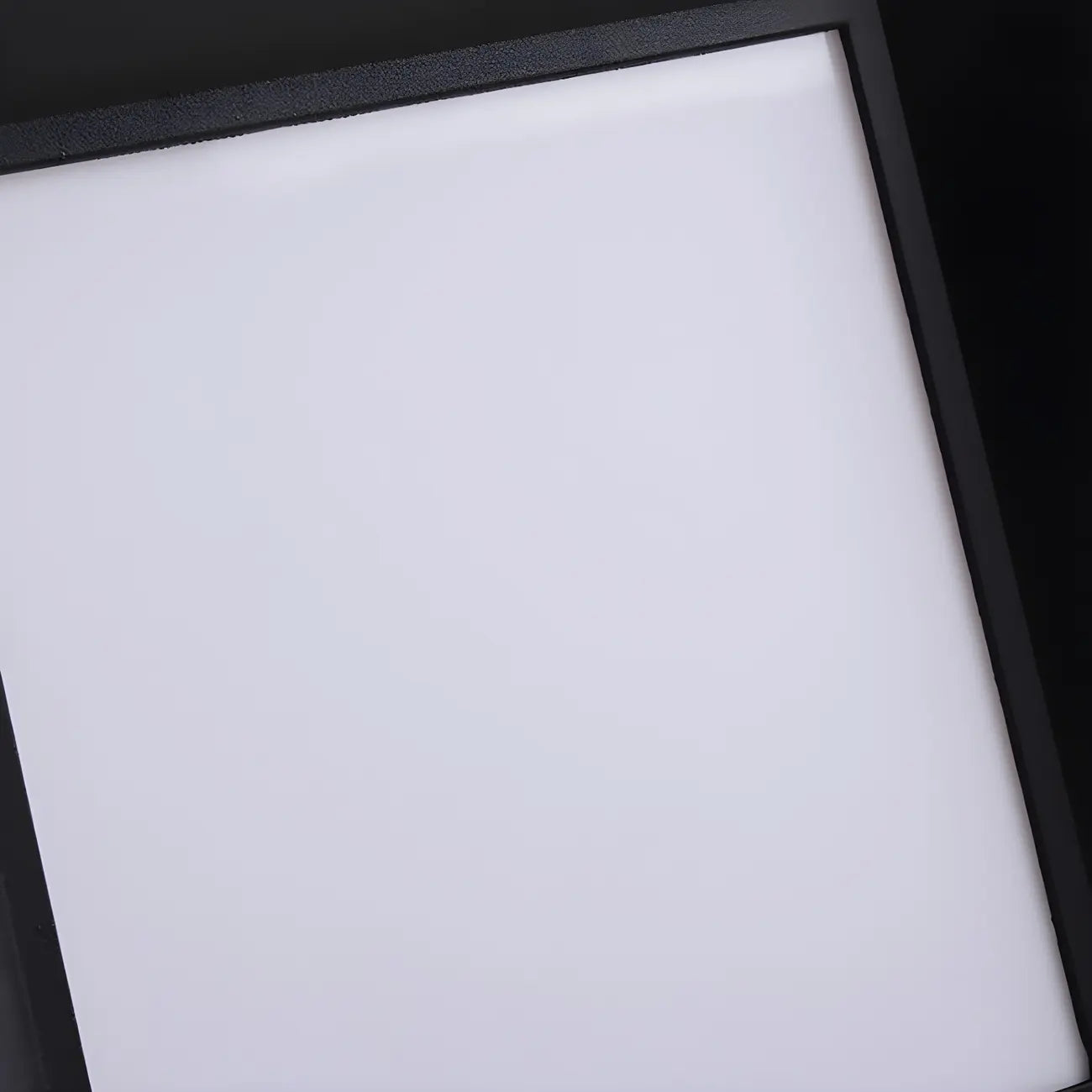 Minimalist Metal Black Square Outdoor Post Cap Light