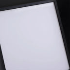 Minimalist Metal Black Square Outdoor Post Cap Light
