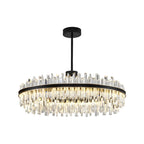 Modish Modern Black Crystal Island Pendant Light