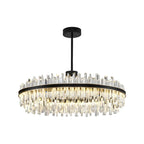 Modish Modern Black Crystal Island Pendant Light