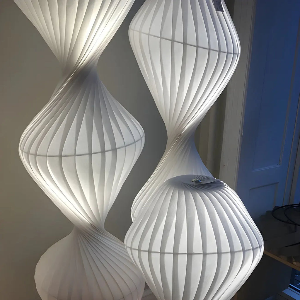 Unique Fabric Plug-In Lights Floor Lamp for Living Spaces