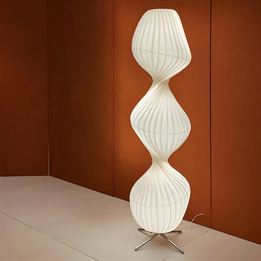 Unique Fabric Plug-In Lights Floor Lamp for Living Spaces